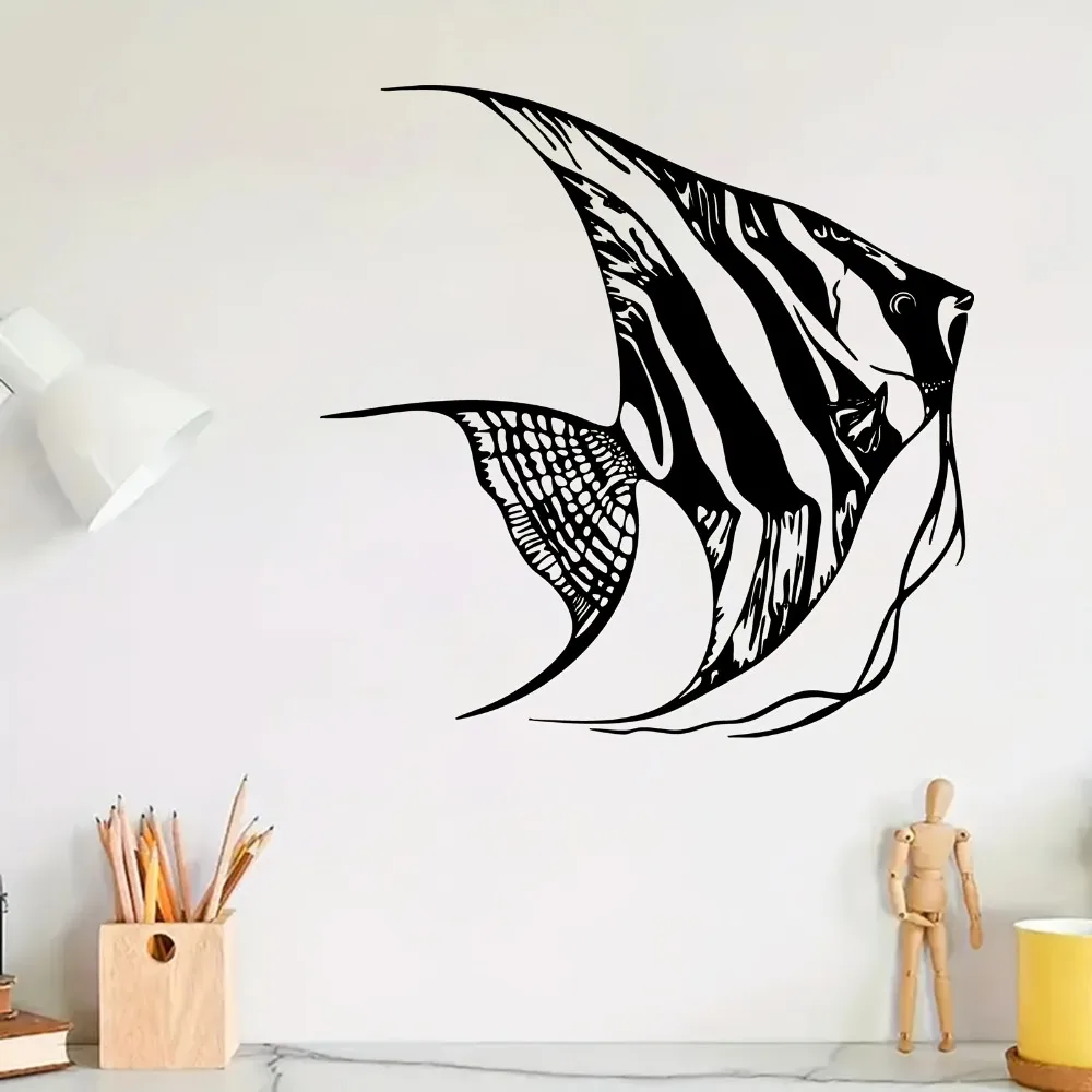 Nautical Coastal Rustproof Aluminum Wall Art 1pc Waterproof Durable Metal Fish Decor for Bathroom Garden Fence Indoor Outdoor