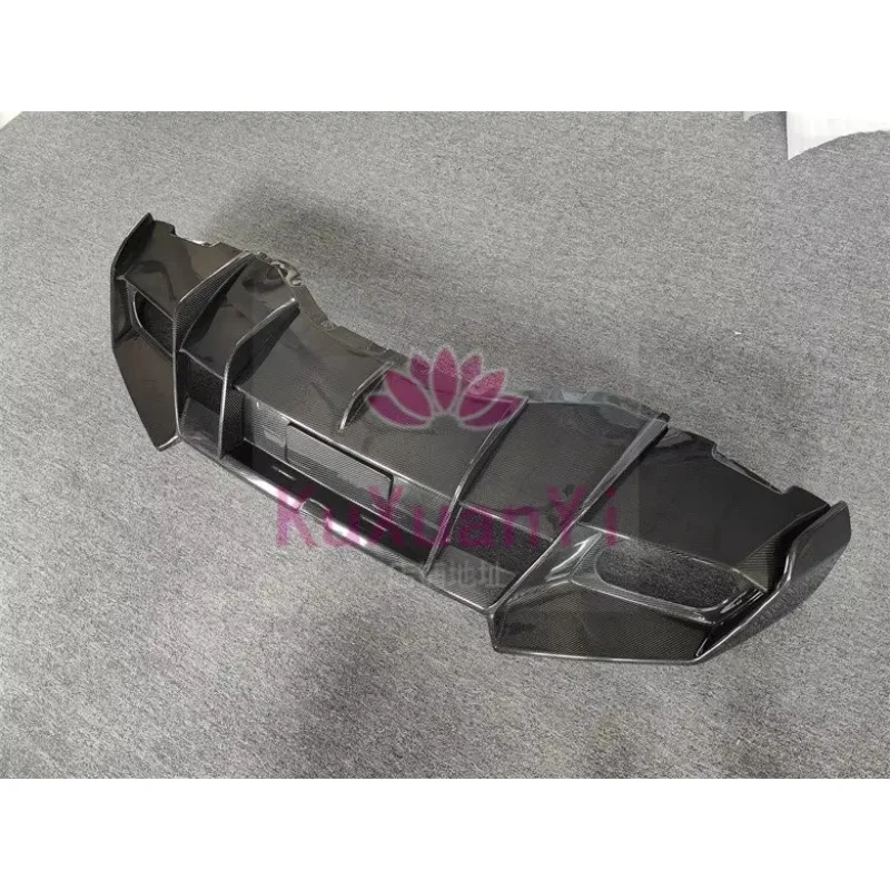 M Carbon Fiber Rear Lip Rear Bumper Lip Rear Diffuser Body Kit for Lamborghini Huracan LP610 LP580