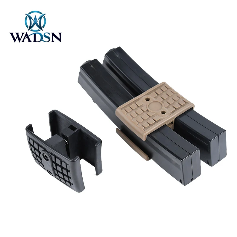 

WADSN Hunting Double Magazine Coupler fit AR15 M4 M16 AK MP5 MP7 Rifle Magazine Parallel Connector Clamp Airsoft Mag Clip