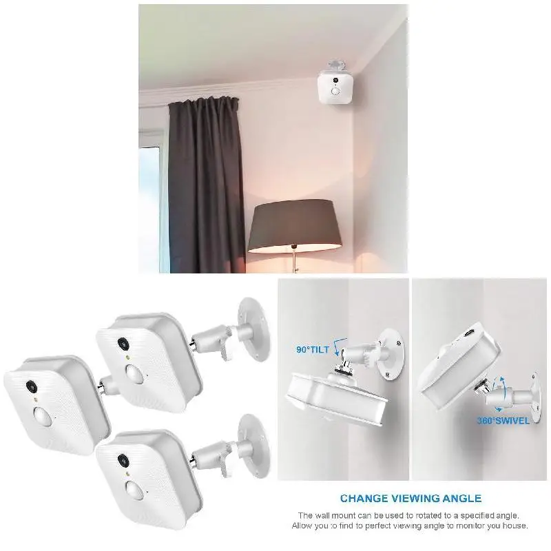 1pc Security Monitor Camera Bracket Indoor Wall Mount Stand Adjustable Outdoor Surveillance Camera Cctv Accessorie Camera Holder