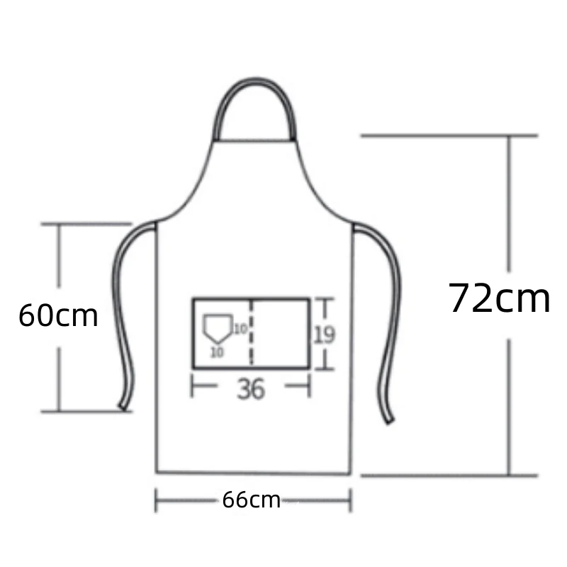 Wodoodporne płócienne wiszące fartuchy męskie i damskie, kuchnia restauracyjna, pieczenie, czyszczenie, fryzjer, śliniaczek do manicure z kieszeniami