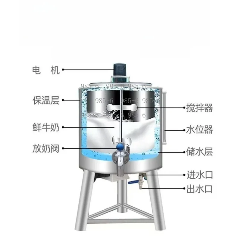 Mini Pasteurizing Equipment, Small Commercial Batch Pasteurization Tank for Fresh Milk and Goat Milk