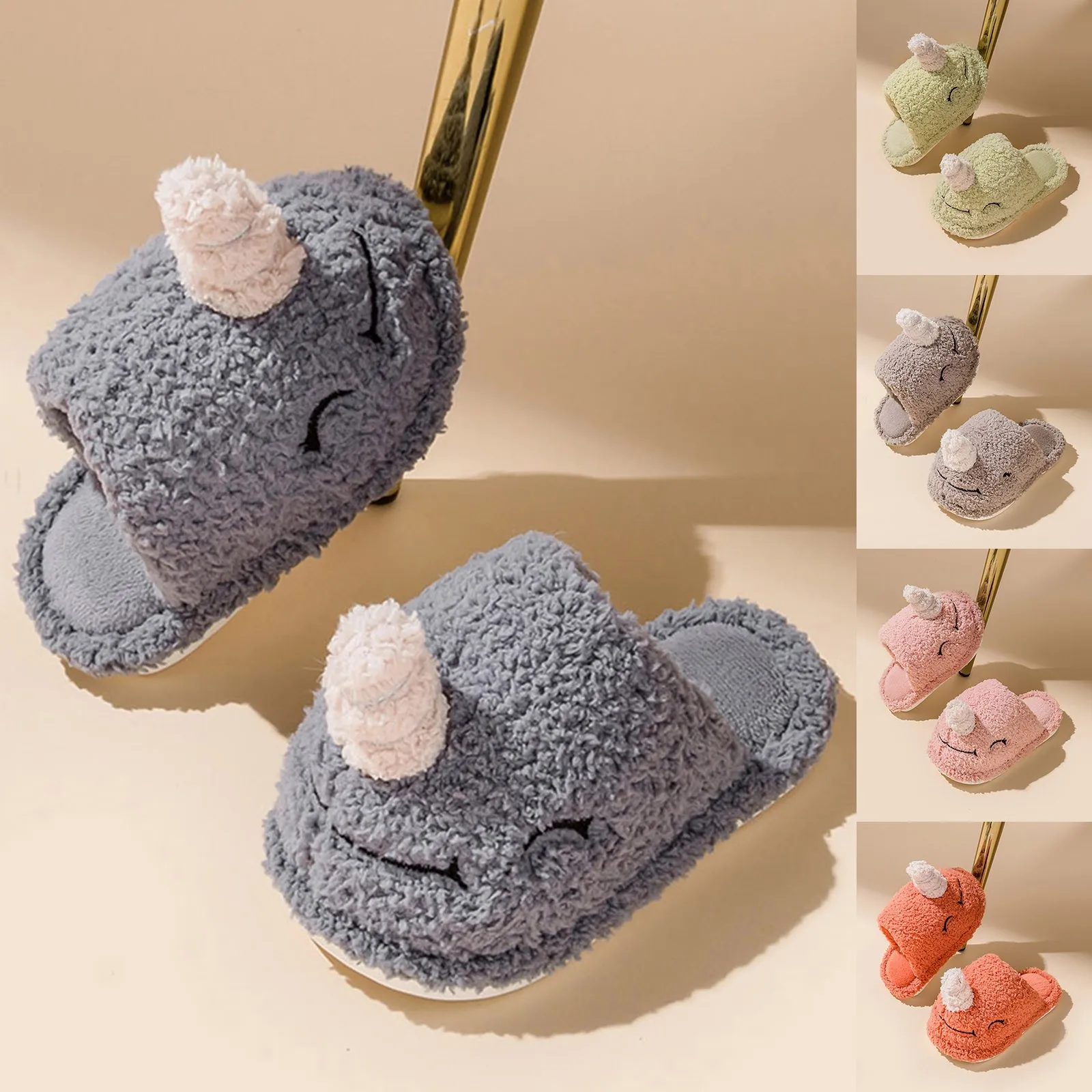 

Girls Princess Slippers Fashion Cute Autumn And Winter Girls Boys Slippers Flat Bottom Round Toe Toddler Slippers Boots Girls