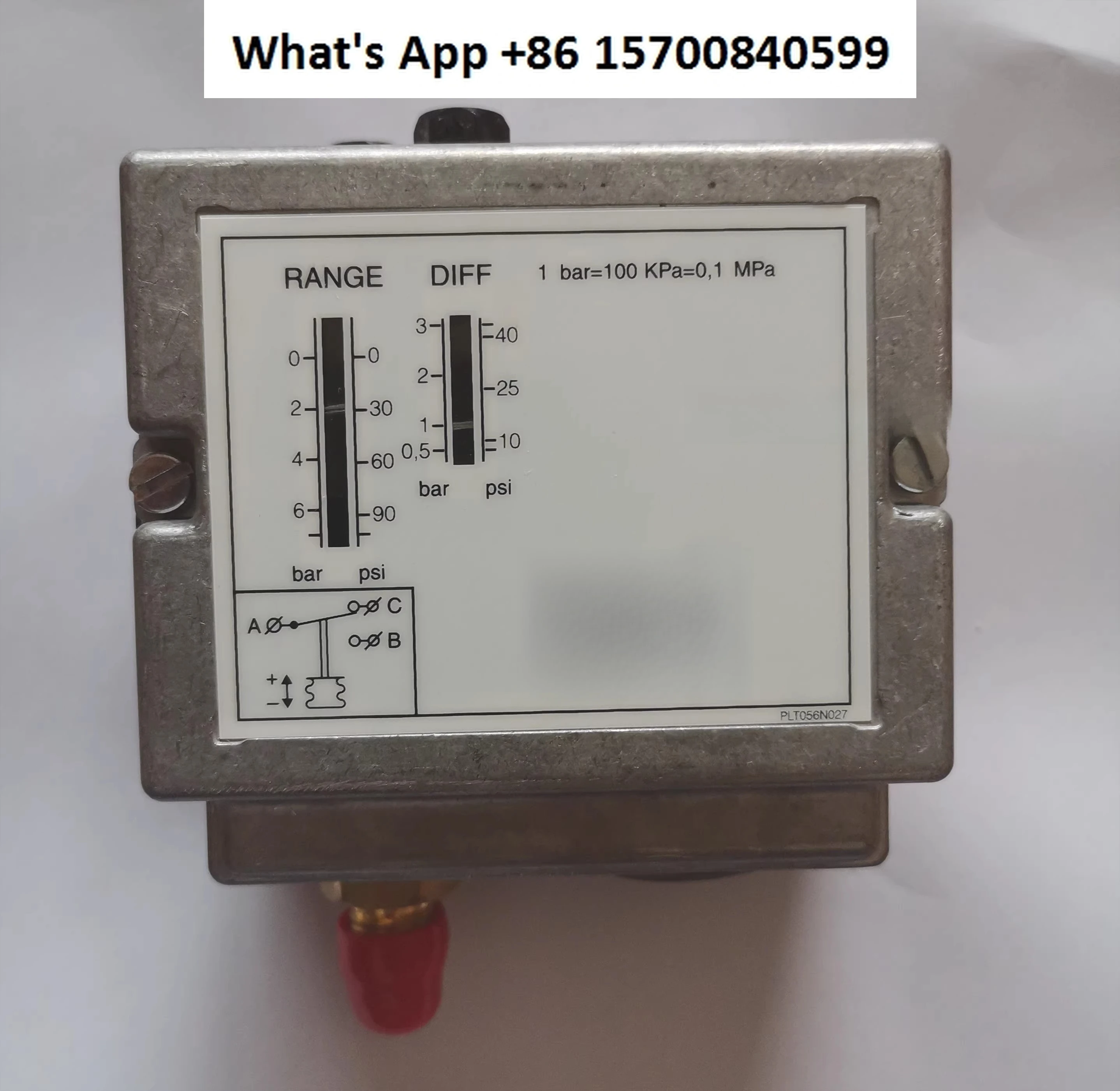 

Pressure Controller Low Voltage Protection Pressure Switch P77AAA-9300 Cold Storage Air Conditioning P77AAA-9320