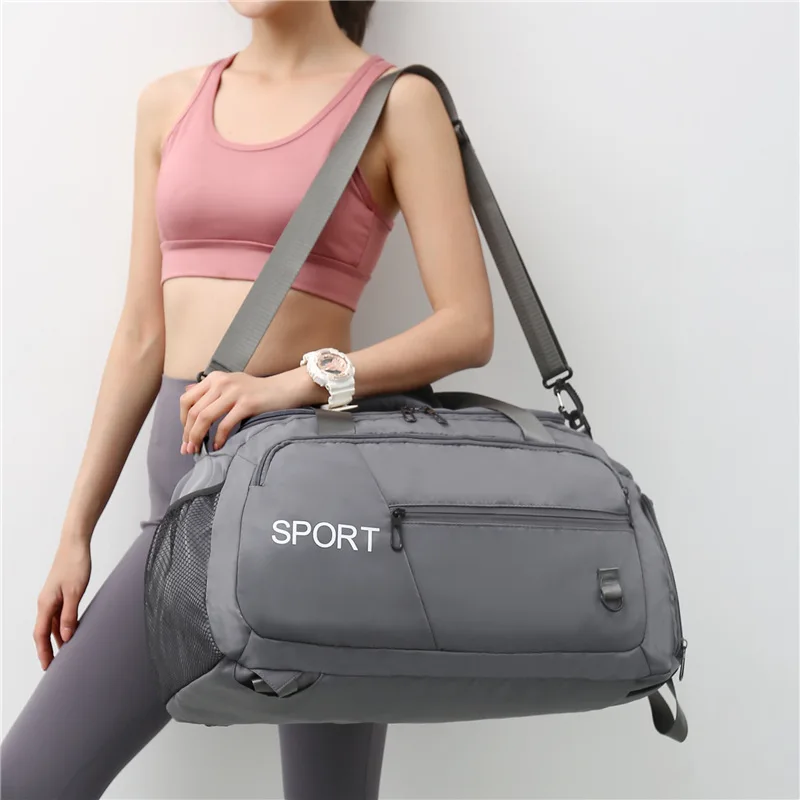 Impermeável Sports Travel Backpack com Sapatos Compartimento para Mulheres e Homens, Bolsas de Bagagem, Bolsa, Oxford, Fitness, Ginásio, Ombro, Homens