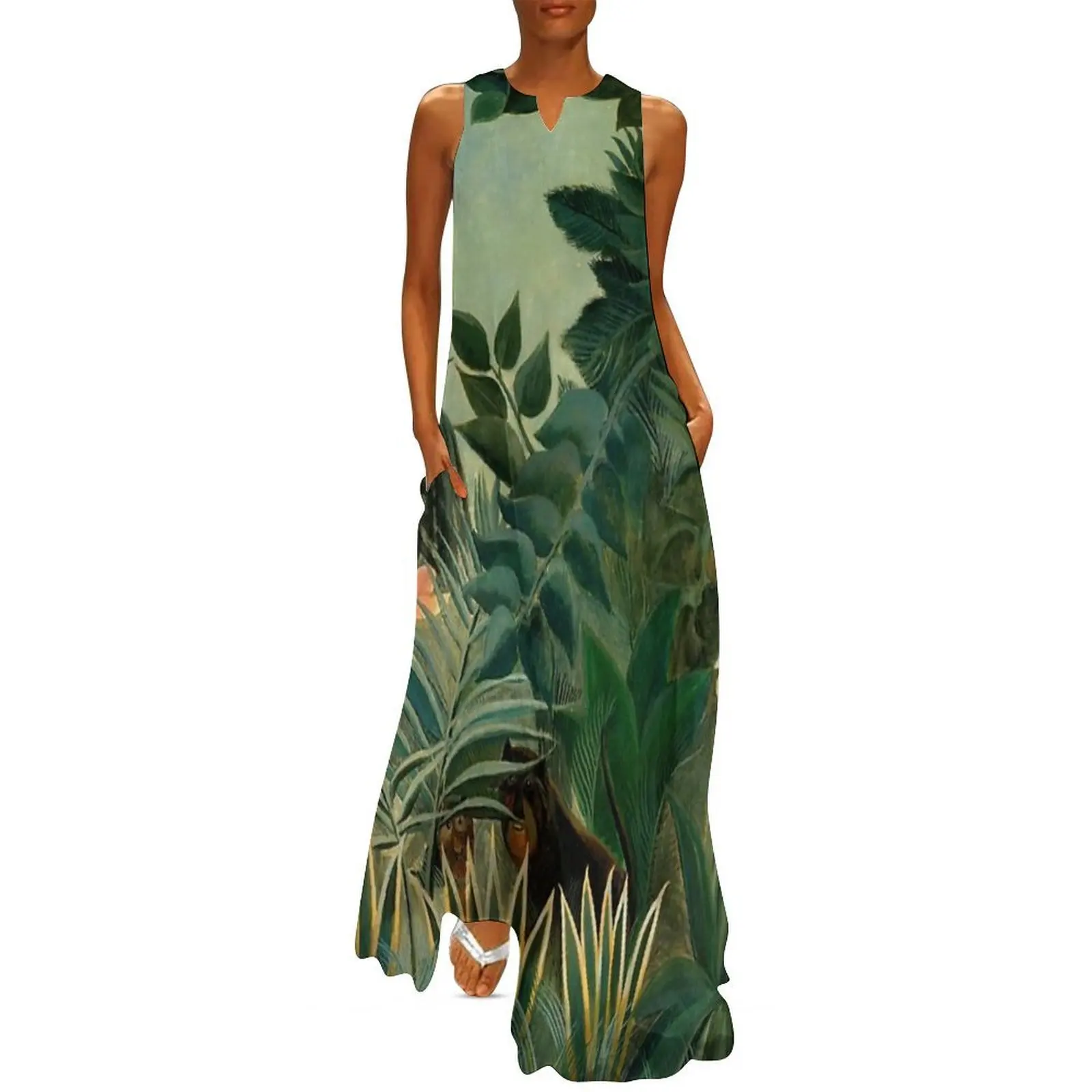 

The Equatorial Jungle by Henri Rousseau Long Dress wedding dresses for parties birthday dress for women Woman's evening dress