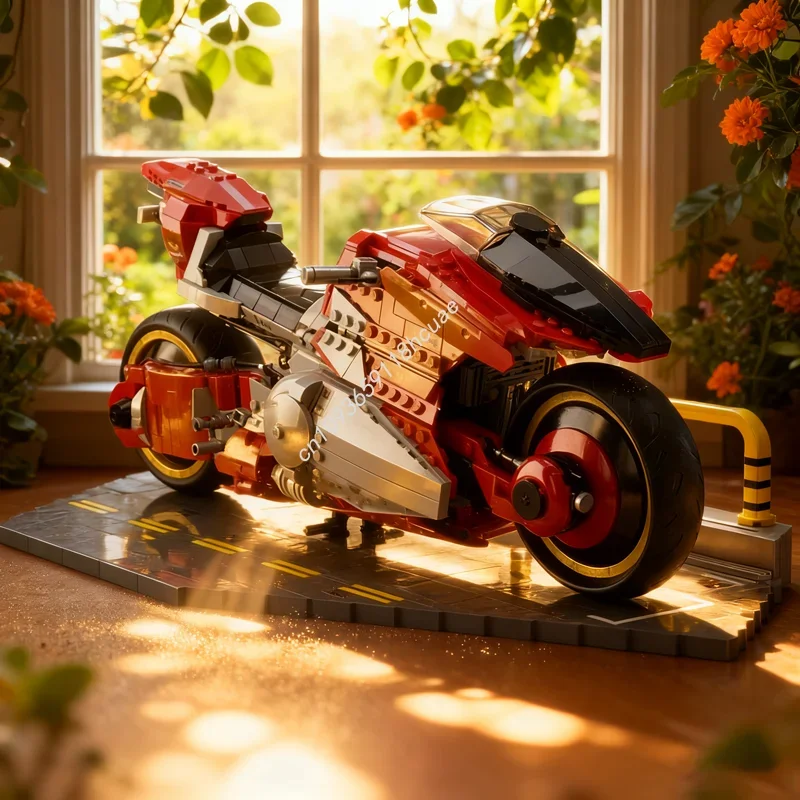 

1082 шт. MOC Cyberpunk Bike Ex Ride YAIBA KUSANAGI модель строительных блоков креативная идея игрушки кирпич Рождественский подарок детский день рождения