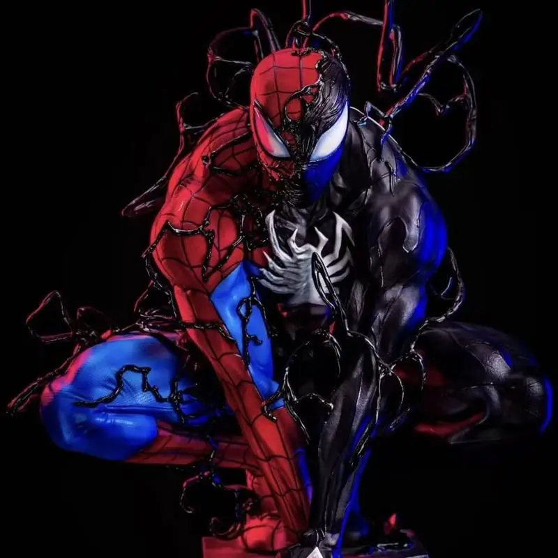 

In stock new Spider Man Venom symbiote GK figurine model, anime statues, Ornament desktop ornaments, birthday and holiday gifts