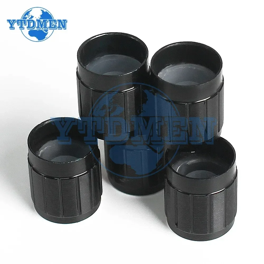 10-50 Uds. Perillas de potenciómetro de 6mm tapas perilla de Control de potenciómetros de eje moleteado diámetro negro 15mm x 17mm perilla de