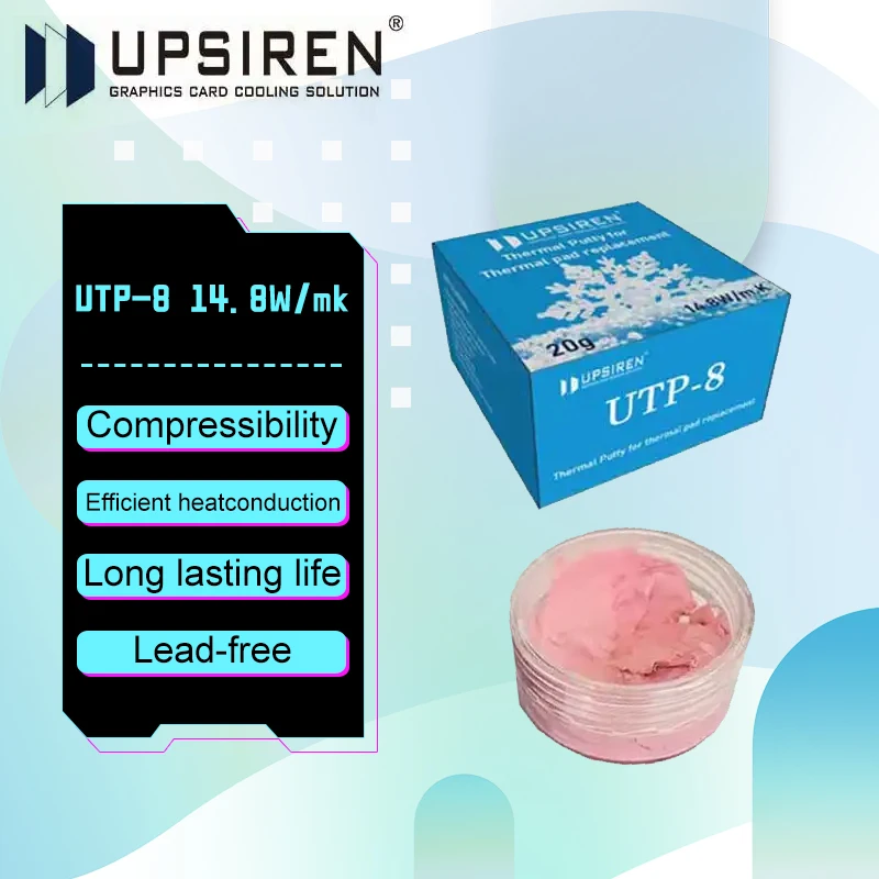 

UPSIREN Thermal Putty UTP-8 For VGA GPU IC Processor Rapid Cooling Thermal Pad Replacement Heat Blocking Putty High Performance
