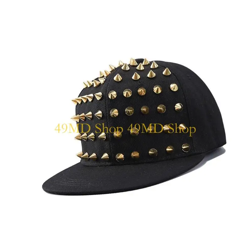 49MD Adjustable Size Rivets Baseball Hat Light weight Polyester Comfortable
