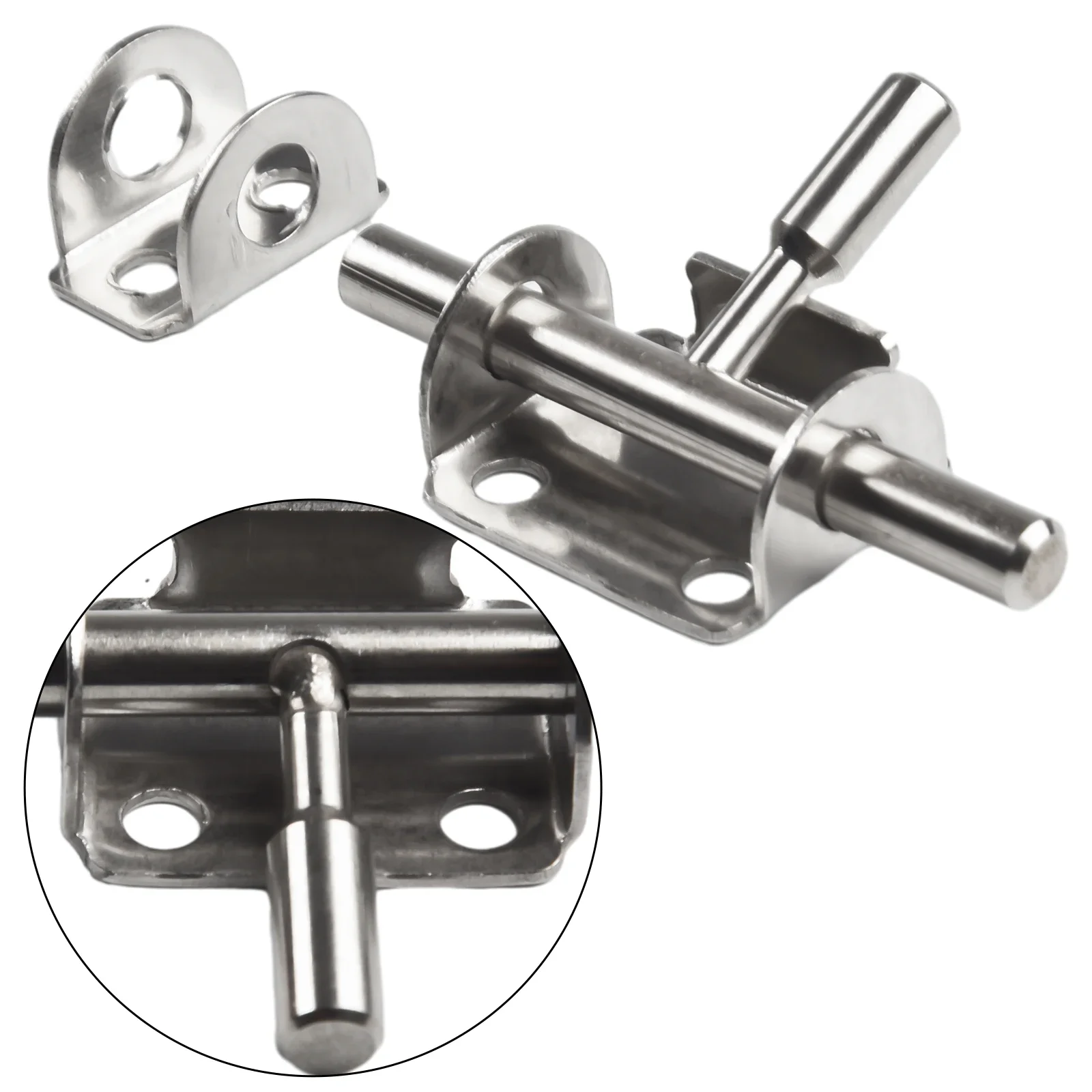 Stainless Steel Lock Hasp Sliding Bolt Safety Door Latch Hfkglfkglfgk  Fety Toilet Door Lock Hardware Without Screws Anti Theft