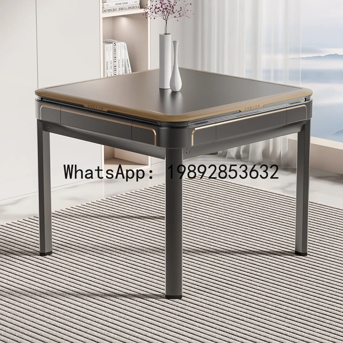 YFY Automatic  Machine for Home Use, Four-Player  Table, Dual-Use Dining Table,  Machine, Roller Coaster Style Square Table