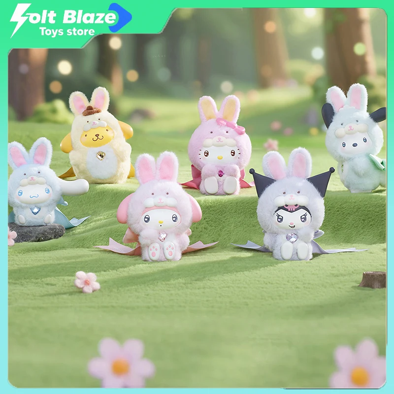 

TOPTOY Sanrio Family Diamond Bunny Baby Series слепая коробка милая аниме фигурка Куроми Kawaii настольное украшение подарок на день рождения для девочек