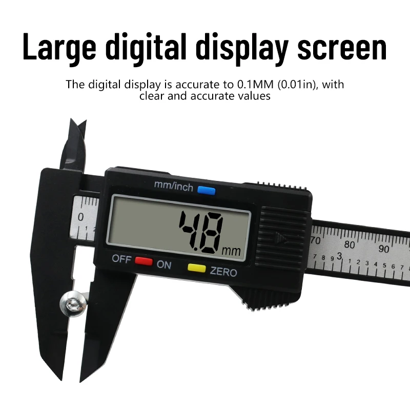 New 150mm Electronic Digital Caliper Carbon Fiber Dial Vernier Caliper Gauge Micrometer Measuring Tool Digital Ruler