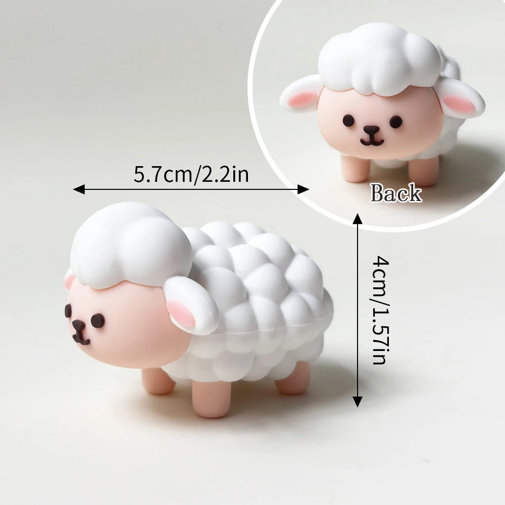 Bauernhoftier-Kuchenaufsatz, süßes Schwein, Schaf, Kuh, Pferd mit Gemüse, Cartoon-Design für Kindergeburtstagsparty-Kuchendekorationen – Detail 8