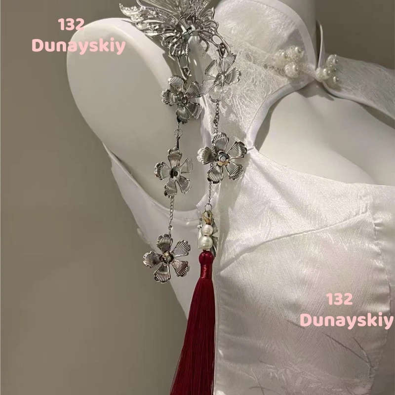 GODDESS OF VICTORY NIKKE Modernia Cosplay Costume Wig Women Kimono Suit Sexy Qipao Outfit for Party Role Play Clothing