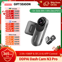 DDPAI Mola N3 Pro  Dash Camera Driving Vehicle Cam Wifi Smart Connect Car Recorder 1600P HD