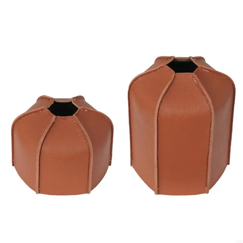 U90E Camping Gas Tanks PU Leather Box Gas Cylinder Protective Cover Gas Cylinder Cover Propane Tanks Cover Outdoors Hiking