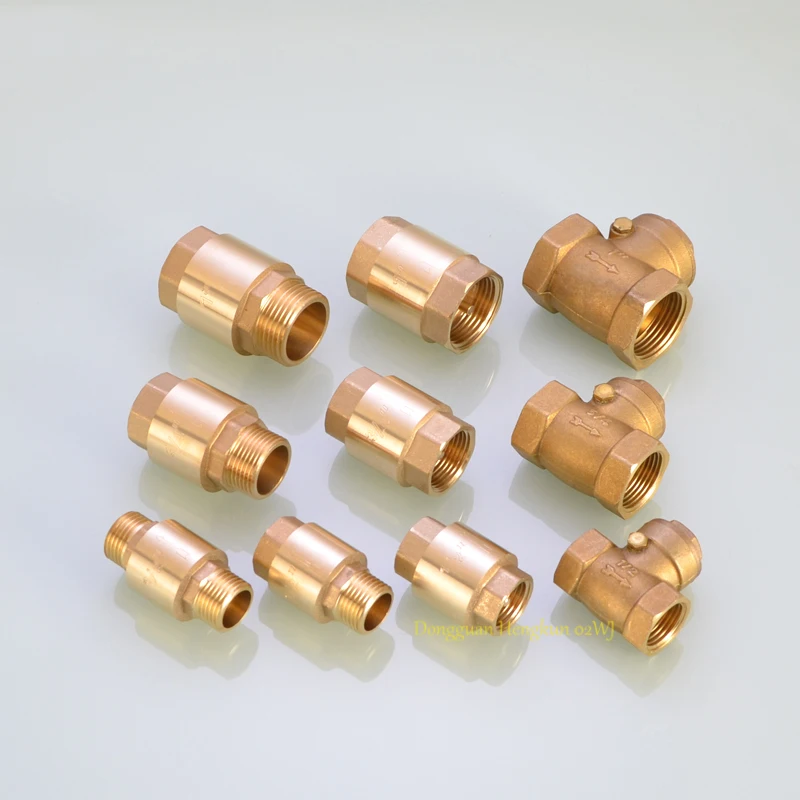 

1/2" 3/4" 1" BSP Female Thread Brass Swing Check Valve One Way Non-return Valve for Water Aquarium Float Valve 1-1/4" 1-1/2" 1"