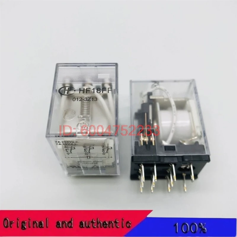 5PCS HF18FF-012-3Z13 Three group conversion 11 pin 7A250VAC wide pin Hongfa small medium power relay