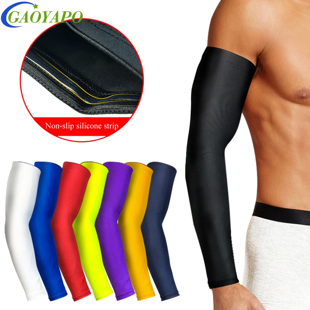 1Pcs Unisex Arm Sleeves UV Protection Golf Sun Protection Arm Cooling Sleeve,Sports Cooler Anti-slip Skin Protection for Cycling