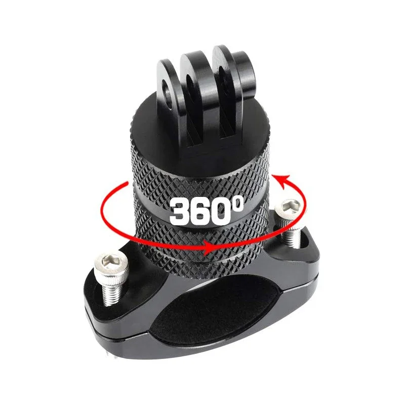 

Bicycle Motorcycle Handlebar Aluminum Clamp Holder Tripod Mount for GoPro Hero 11 10 9 8 7 5 Xiaomi Sjcam Eken DJI Action Camera