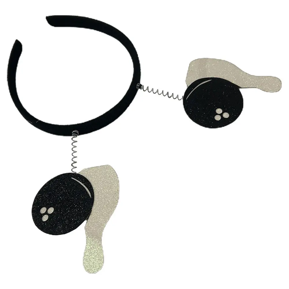 

Спортивная повязка на голову для боулинга, блестящая повязка для волос, стильный аксессуар для болельщиков, уникальный дизайн, привлекающий внимание, универсальное применение, для фото