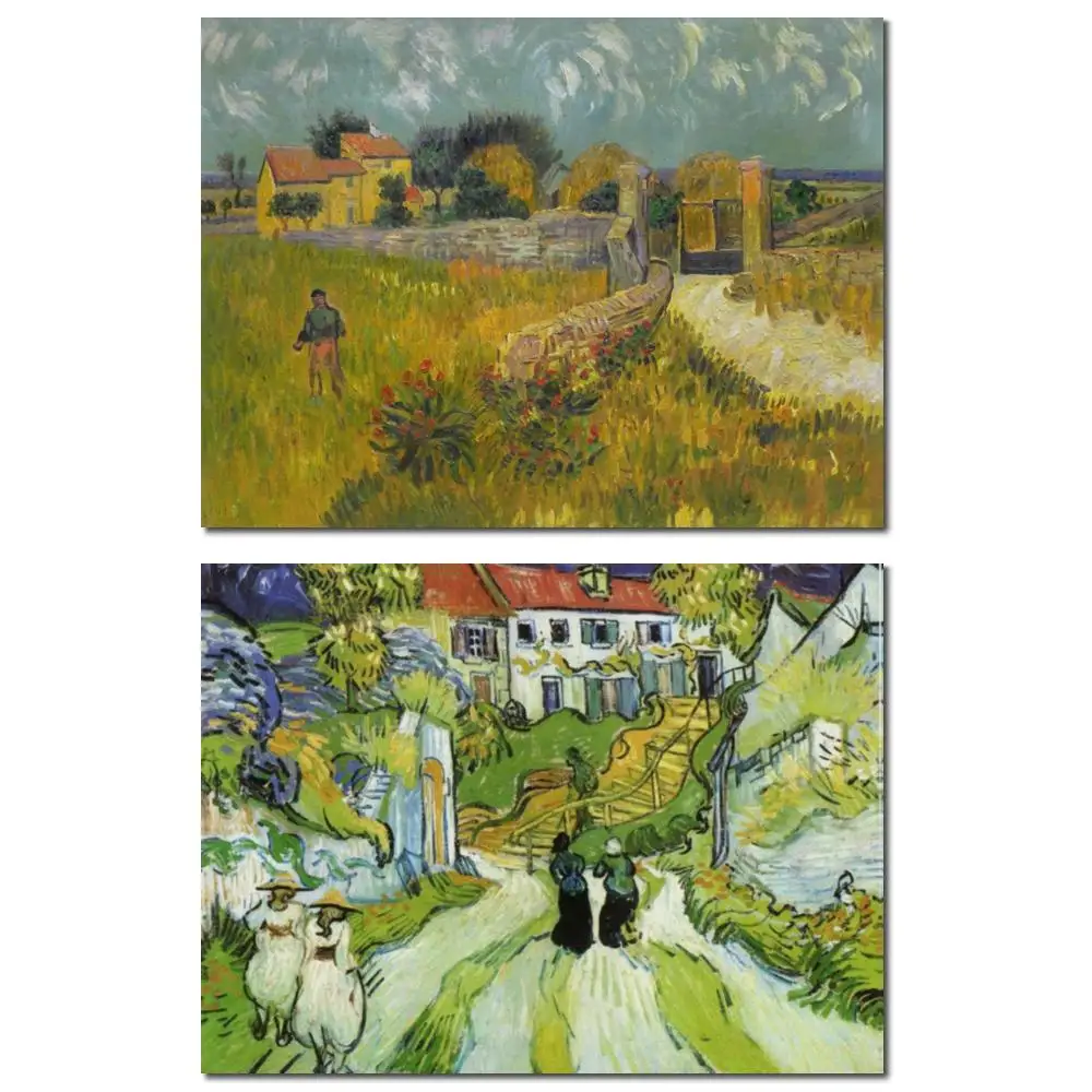 

Ван Гог Шедевр Фермерский дом Прованс Импрессионист Ручная роспись маслом Холст для столовой Прихожая Настенный декор