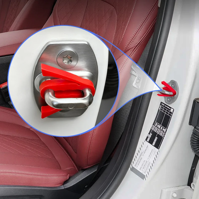 Soft-close Mechanism Auto Door Cover Protection Case Soundproofing Car Door Lock Shock Absorber Pad For Car Interior Accessories