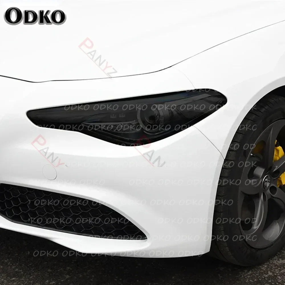 

Для Alfa Romeo Giulia 952 Stelvio 949 2 шт. защитная пленка для фар автомобиля прозрачная черная наклейка из ТПУ