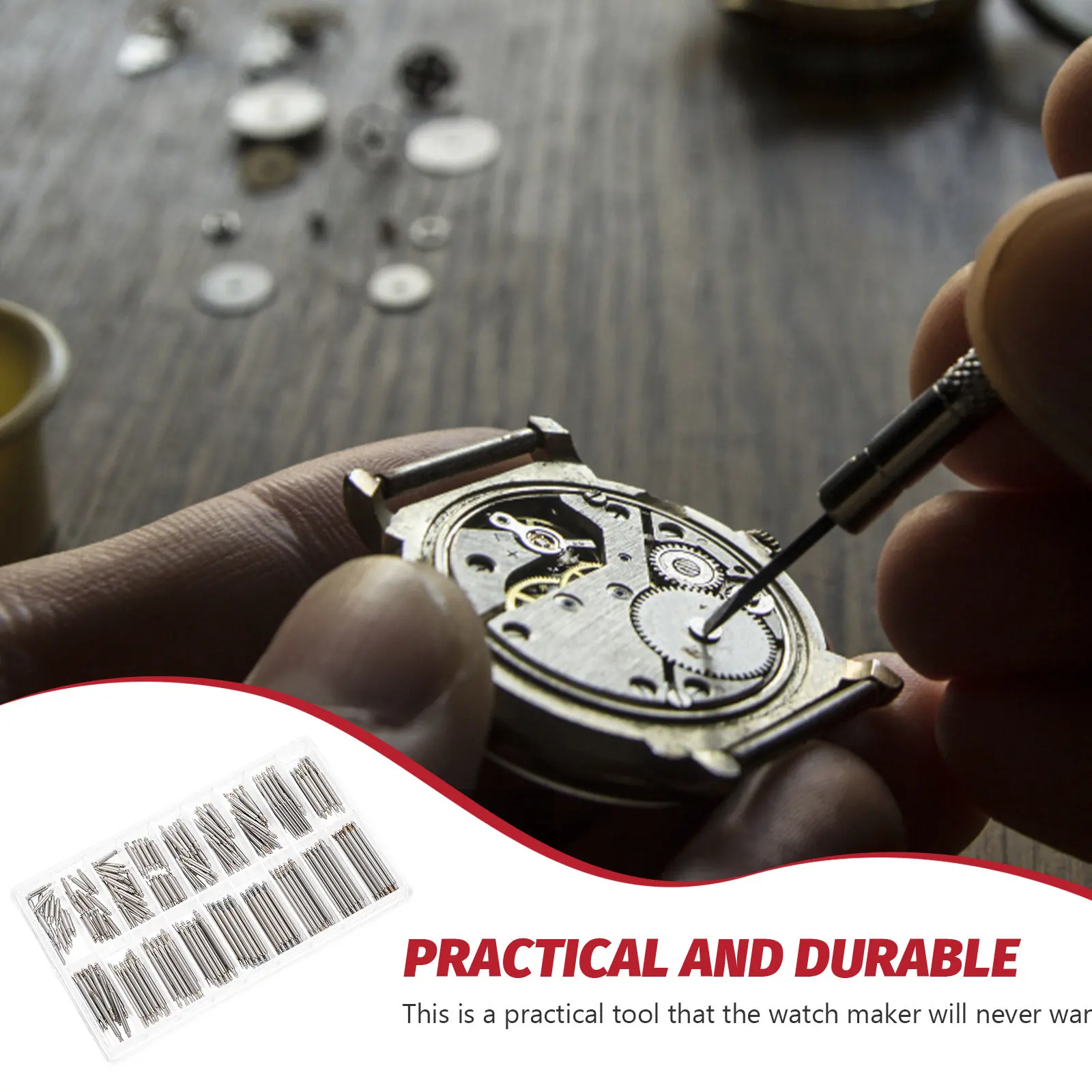 1 Box Stainless Steel Watchband Rods Kit Professional Grade Watch Strap Link Rods for Seamless Band Adjustment Reliable Use