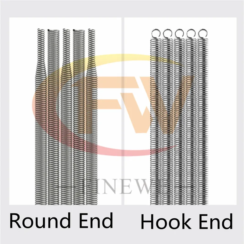 100PCS Bag Making Machine Accessories Spring Long Galvanized Steel Bag Sealing Machine Blow Film Spring