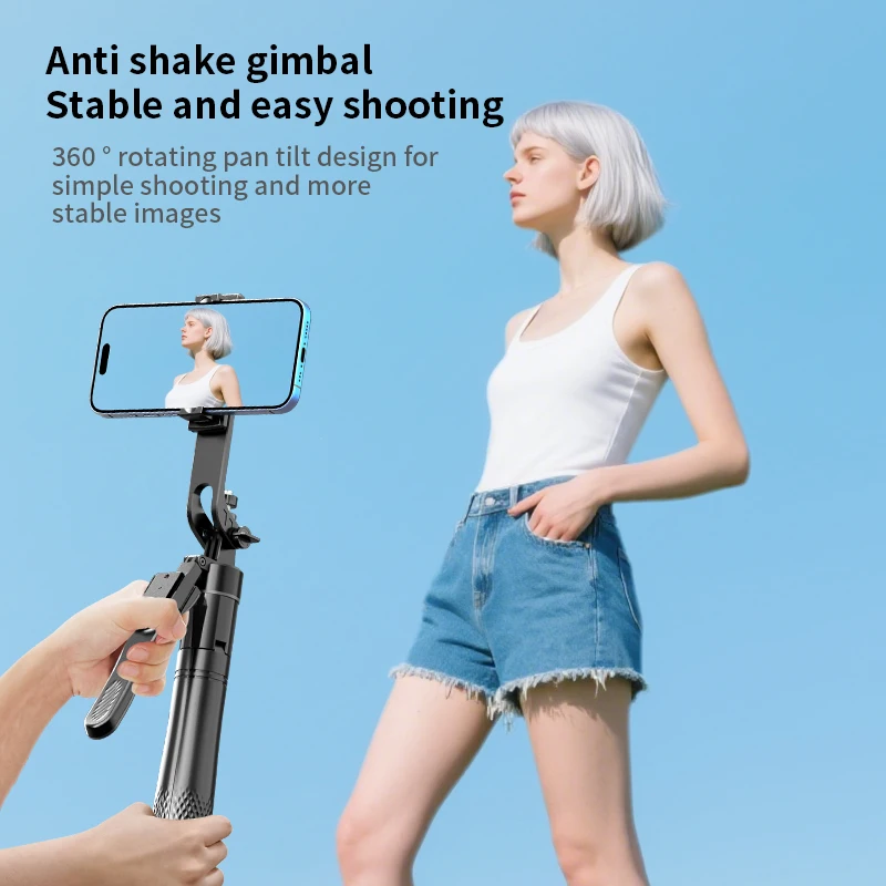 2.1m Scalable Selfie Stick with Tripod for Mobile Phone Action Camera Universal 1/4 Thread Handheld Stick with Bluetooth Shutter