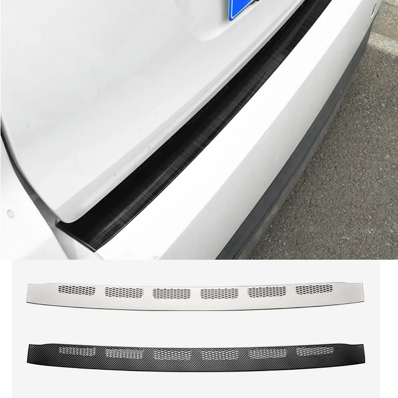 Rear Trunk Guard Protection Pannel Cover Car Exterior Decoration 304 Stainless Steel For Smart Fortwo 451 2009 2010 2011 2012-14