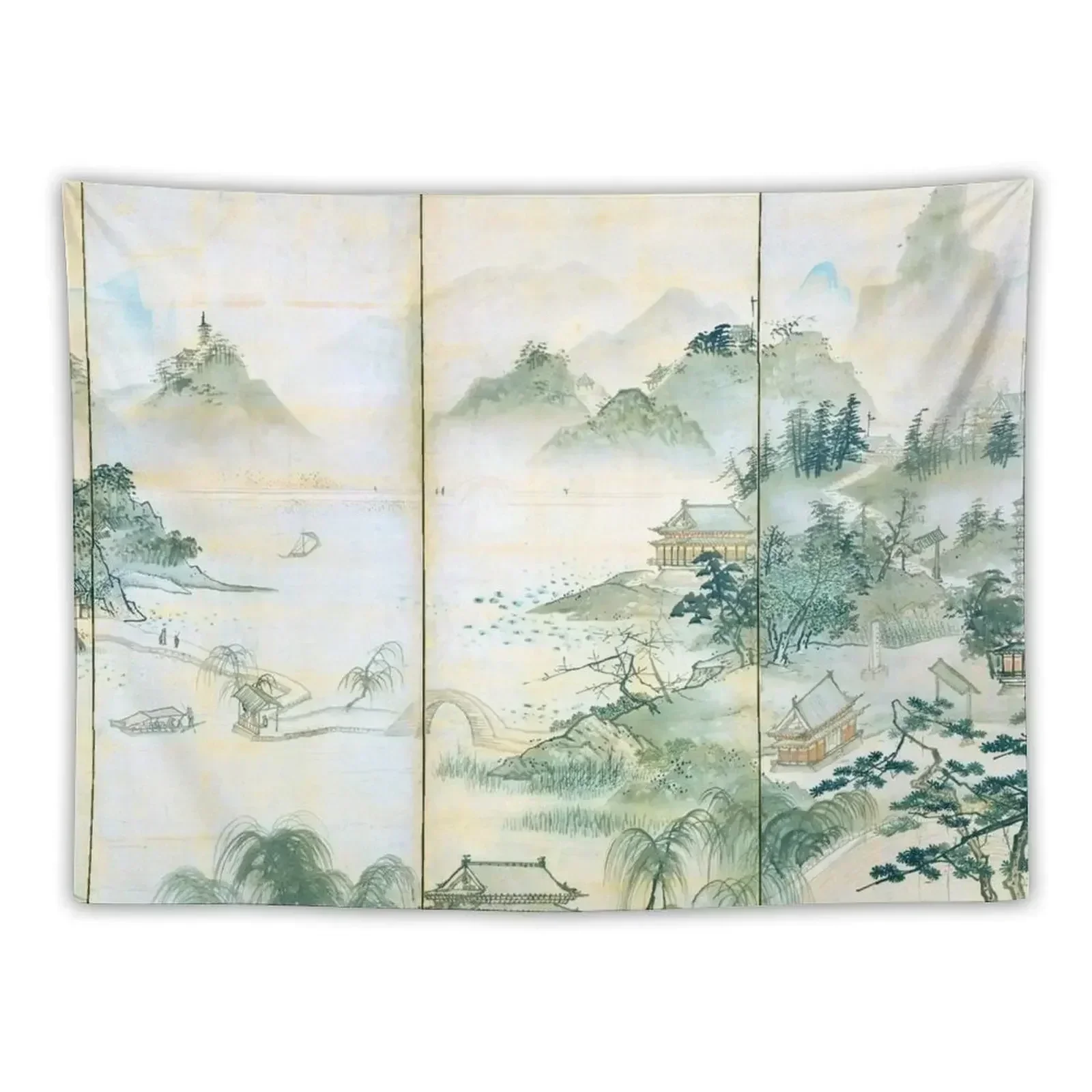 View of West Lake (Restored Japanese Artwork) Tapestry Decoration Home Funny Home Decorating Tapestry