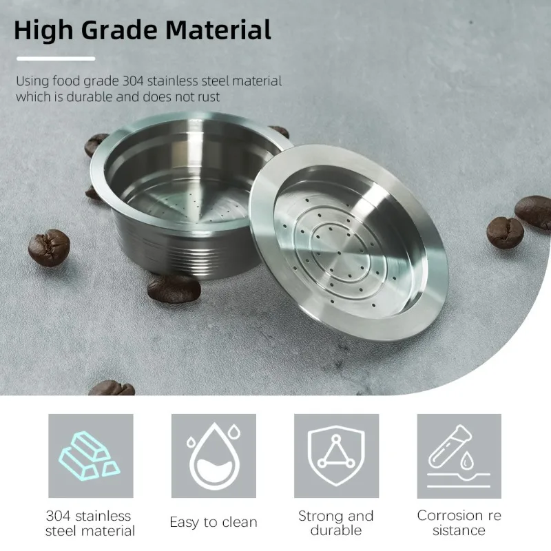 Suitable For Lavazza A Mio Reusable Coffee Capsule, Stainless Steel Refillable Filter Pod, Espresso Replacement Accessory