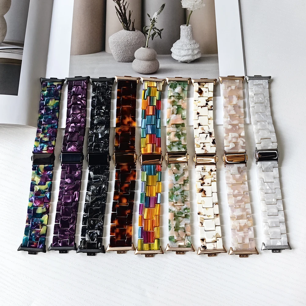 Resin Strap For Xiaomi Mi Band 8 Pro/Mi Band 9 Pro Women Men Watch Band Loop For Redmi Watch 4/Redmi Watch 5 With Free Tool