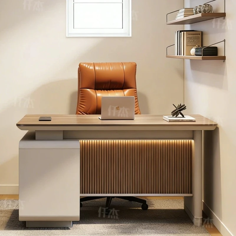 Luxury Design Office Desk Modern Computer Aesthetic Minimalist Office Desk Nordic Computer Mesas Escritorio Commercial Furniture