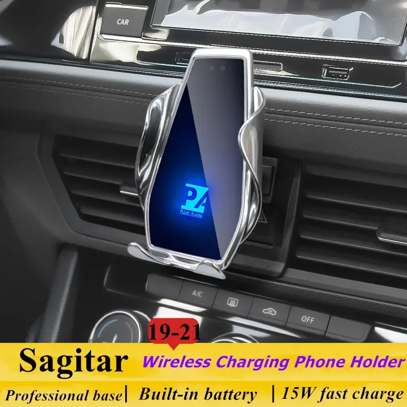 

2019-2021 For VW Sagitar Phone Holder Wireless Charger Car Mobile Phone Mount Navigation Bracket GPS Support