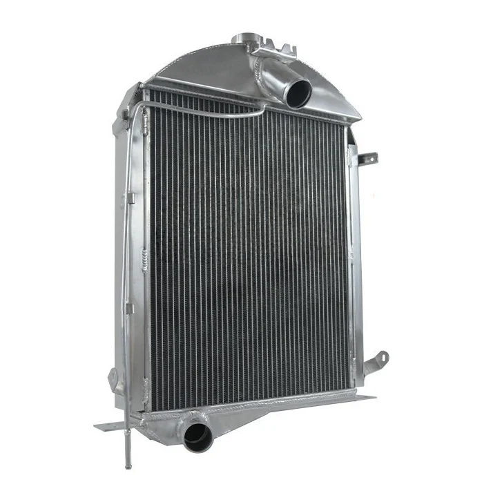 Aluminiumkühler für 1928 1929 Ford Model A Heavy Duty L4 3.3L Motor ohne Deckel, Schaltgetriebe