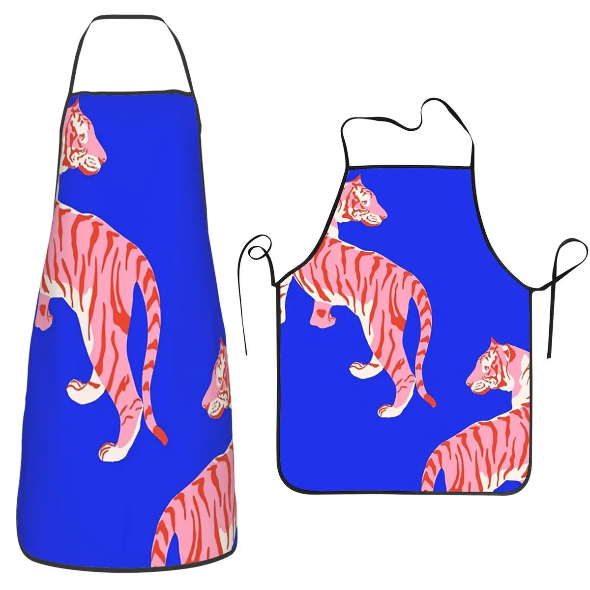 Wildcats On Indigo Blue Aprons Chef Baking Tablier Sleeveless Bib Kitchen Cleaning Pinafore for Women Men Painting
