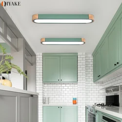 LED Ceiling Light Foyer Aisle Balcony Led Ceiling lamp Living Room Bedroom Entrance Corridor Kitchen Wood Ceiling Light Dimmable