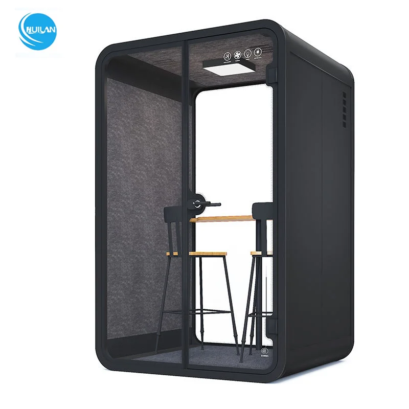 

Mobile Soundproof Single Person Office Pods Movable Meeting Soundproof Booth Airport Changing Room