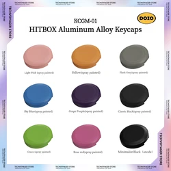 DOIO HITBOX KCGM-01 Aluminum Alloy Keycaps Street Fighter 6 King of Fighters 15 Iron Fists 8 Arcade Fight Gaming Keyboard Cap