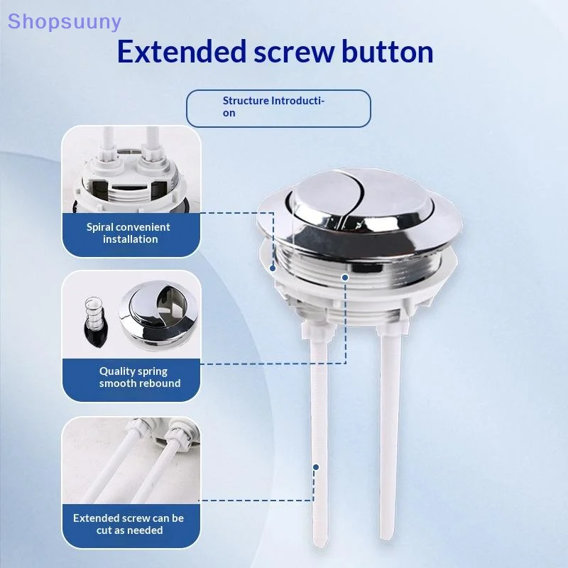 [SU]1Pcs 38/48/58mm Universal Dual-flush Toilet Tank Push-button Flush Button Toilet Seat Tank Valve Dual-button Accessory[SU]