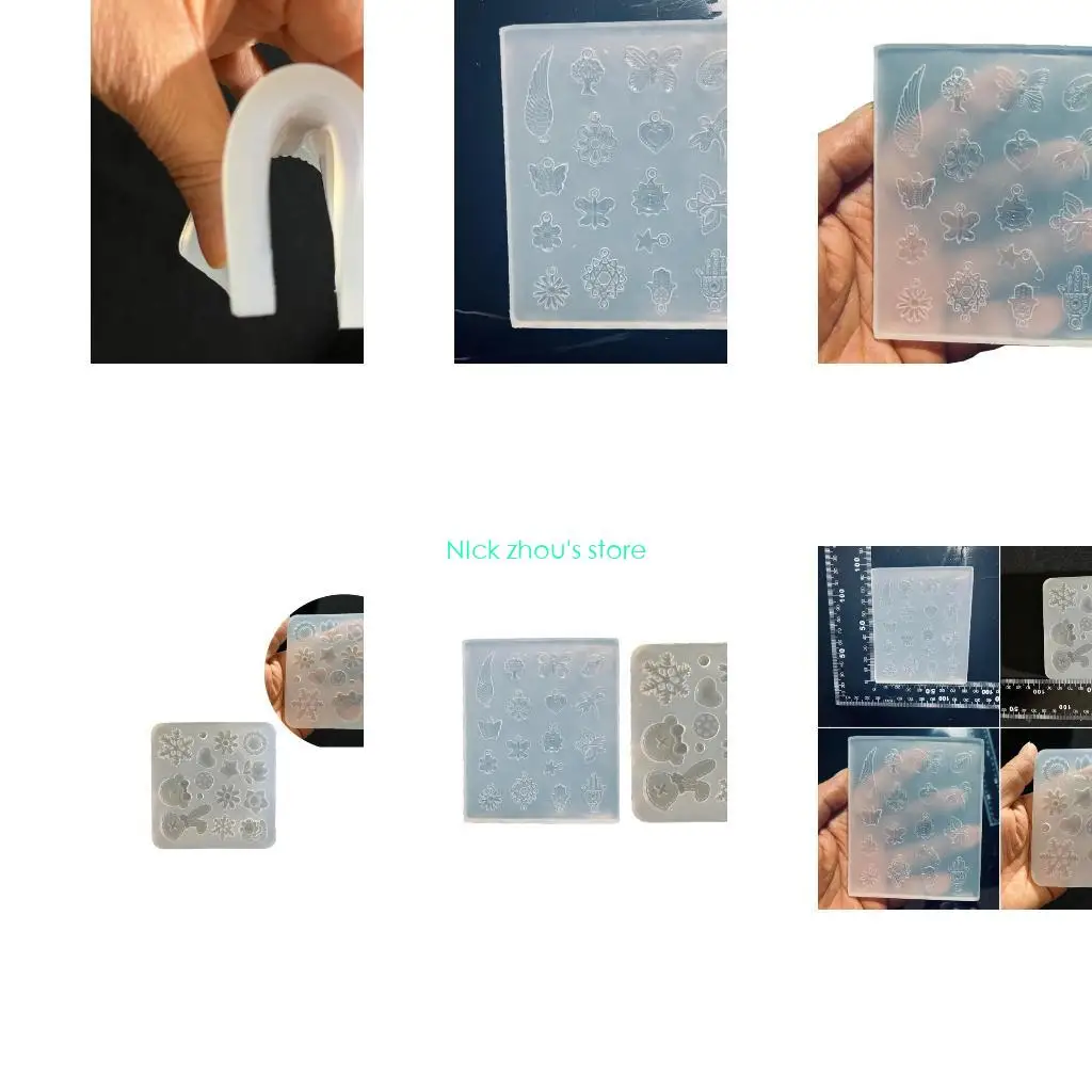 

E15E DIY Crystal Epoxy Resin Molds Star Wing Pendant Silicone Mold Necklace Pendant