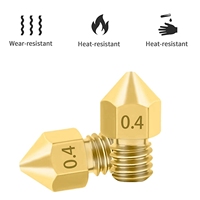 New!3D Printer Nozzles,0.4 Mm/ 1.75 Mm Mk8 Nozzles With 5 Cleaning Needles For Makerbot,Creality Cr-10,Ender 3,Ender 3 Pro