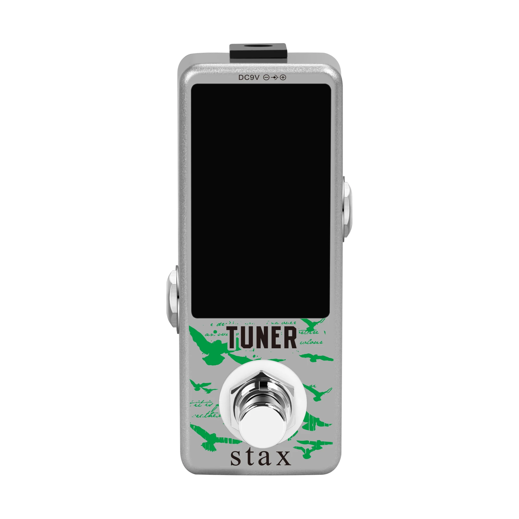 Stax Tuner Pedal for Electric Guitar and Bass, High Precision Tuning Pedals, Mini Size, ± 1 Cent, True Bypass