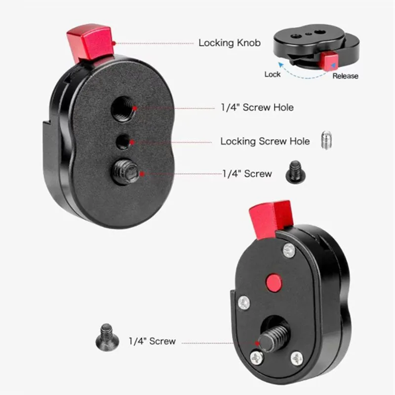 Mini Quick Release Plate with 1/4\